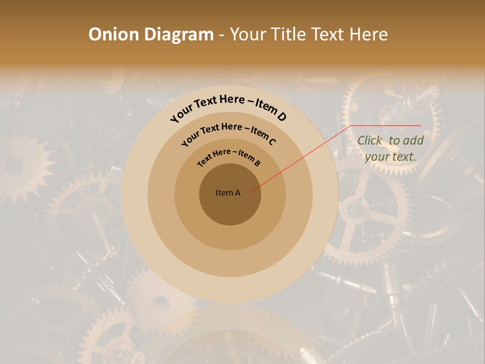 Illustration Motion Gear PowerPoint Template