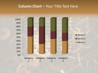 Illustration Motion Gear PowerPoint Template