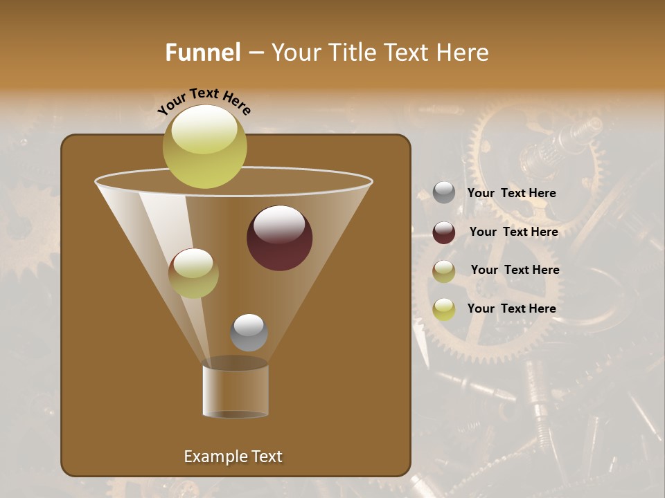 Illustration Motion Gear PowerPoint Template
