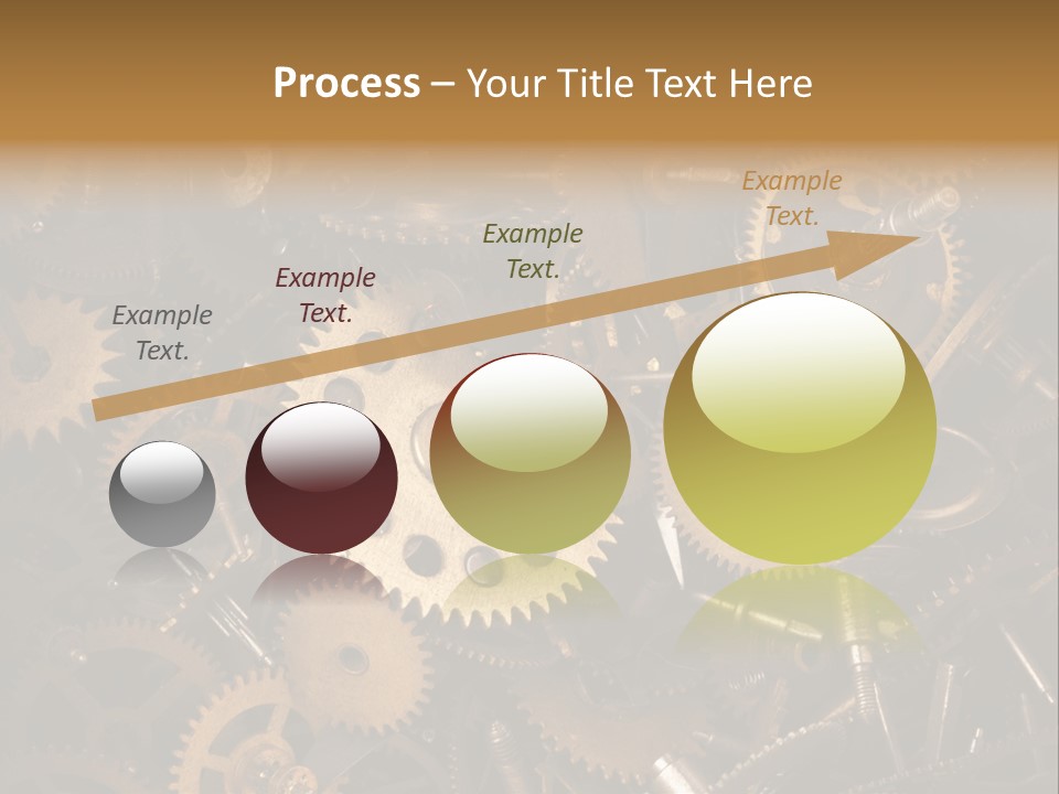 Illustration Motion Gear PowerPoint Template