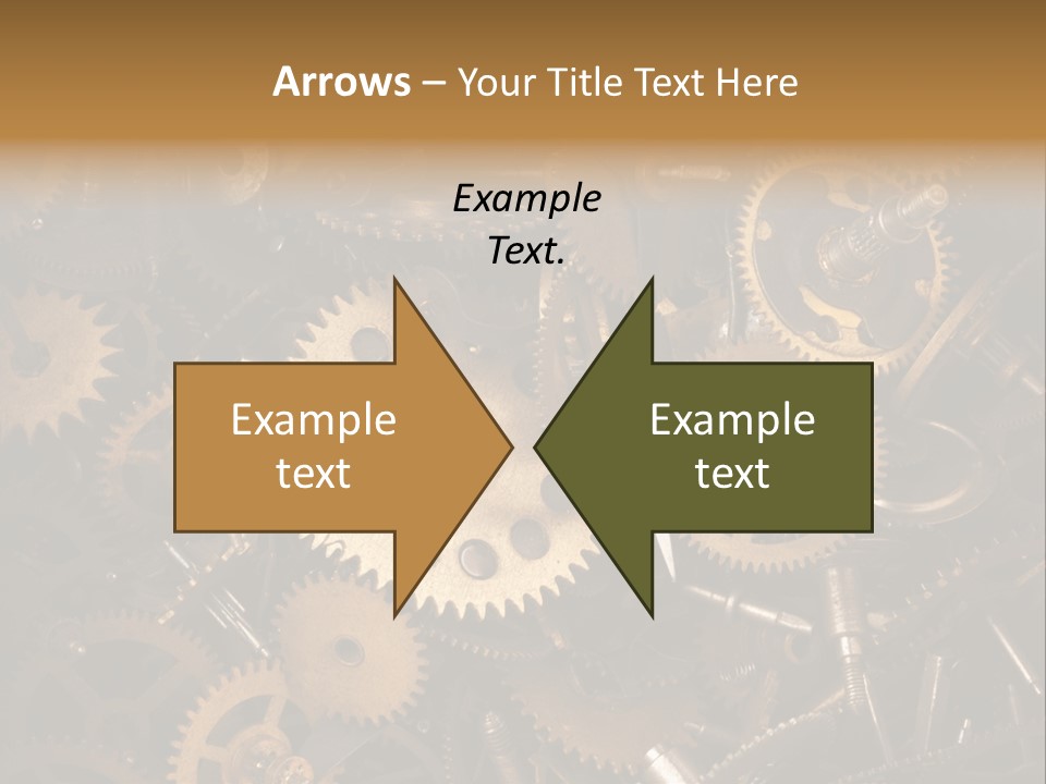 Illustration Motion Gear PowerPoint Template