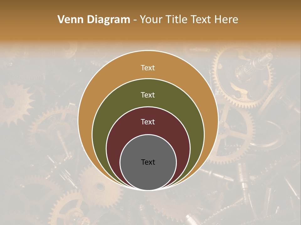 Illustration Motion Gear PowerPoint Template