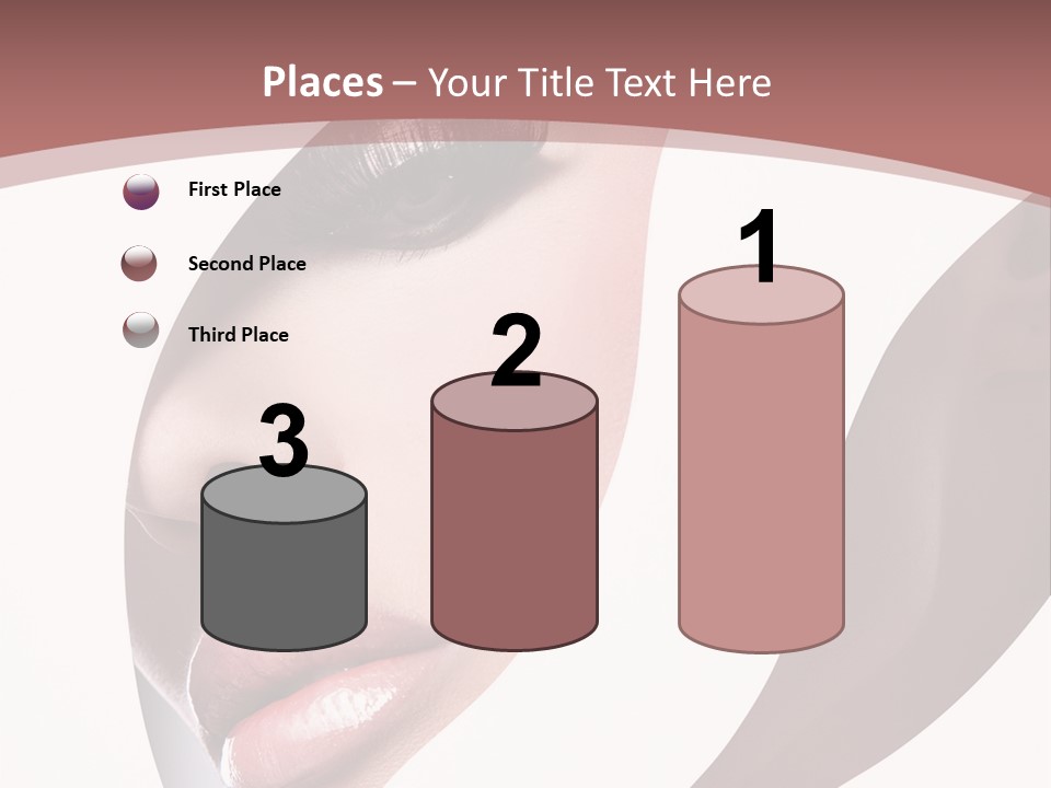 Look Eyes Lips PowerPoint Template