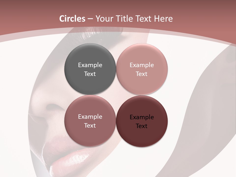 Look Eyes Lips PowerPoint Template