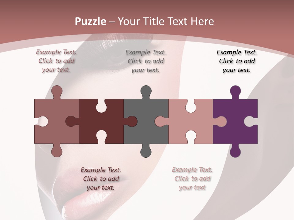 Look Eyes Lips PowerPoint Template