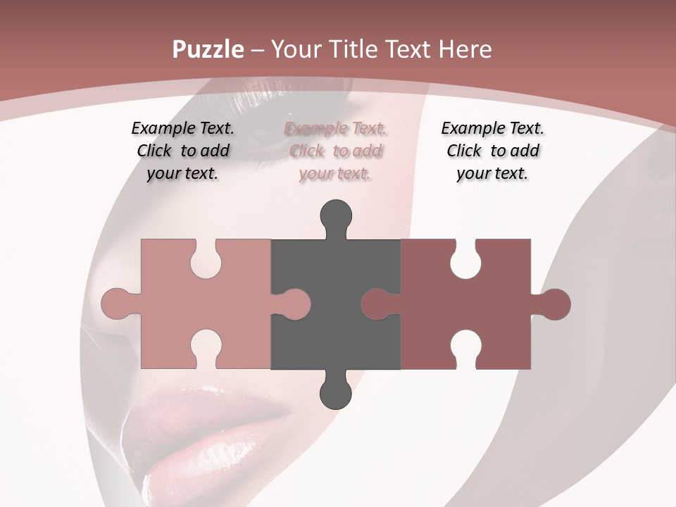 Look Eyes Lips PowerPoint Template