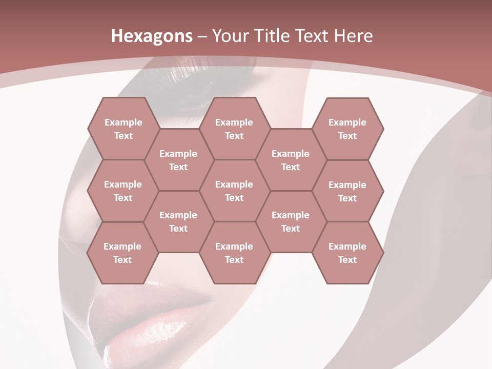 Look Eyes Lips PowerPoint Template