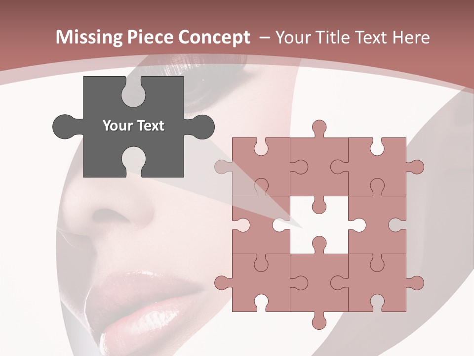 Look Eyes Lips PowerPoint Template