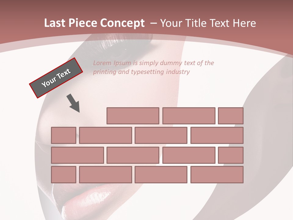 Look Eyes Lips PowerPoint Template