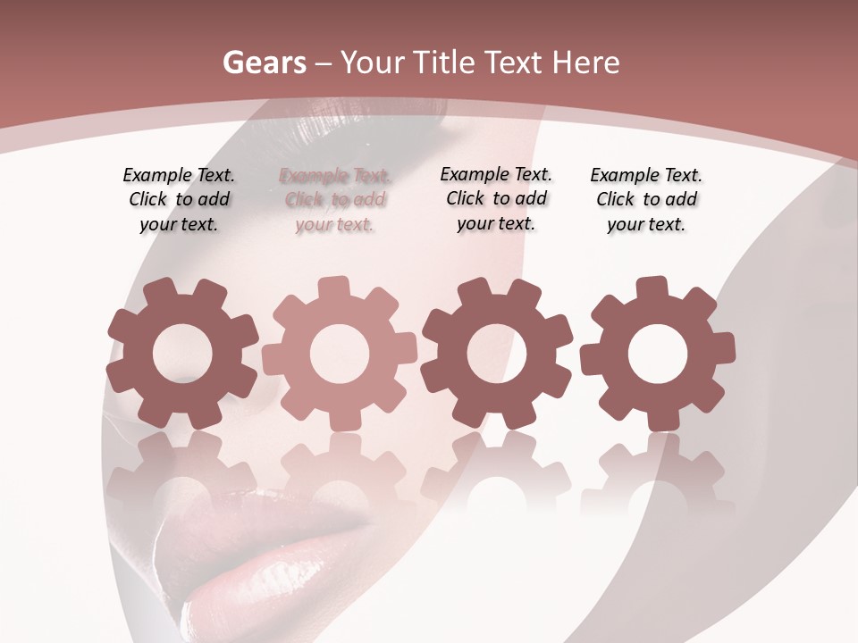 Look Eyes Lips PowerPoint Template