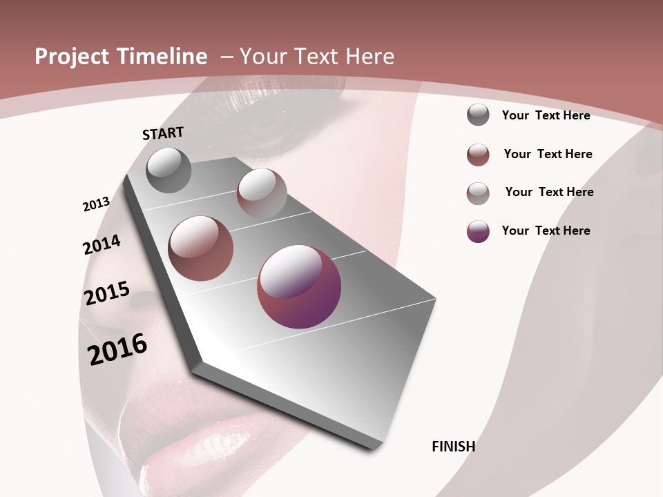 Look Eyes Lips PowerPoint Template