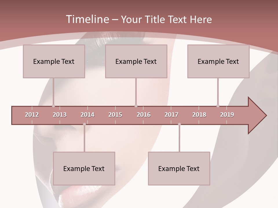 Look Eyes Lips PowerPoint Template