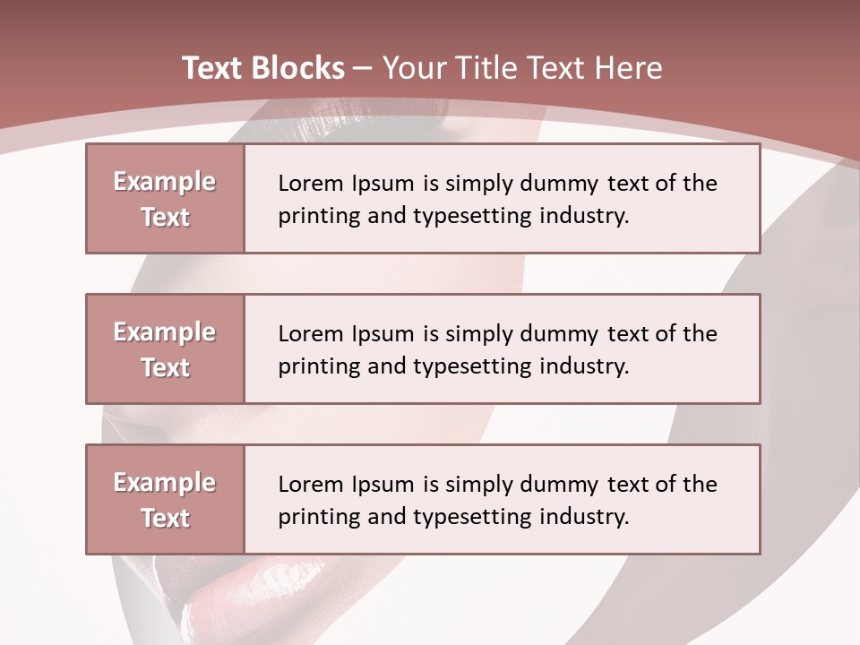 Look Eyes Lips PowerPoint Template