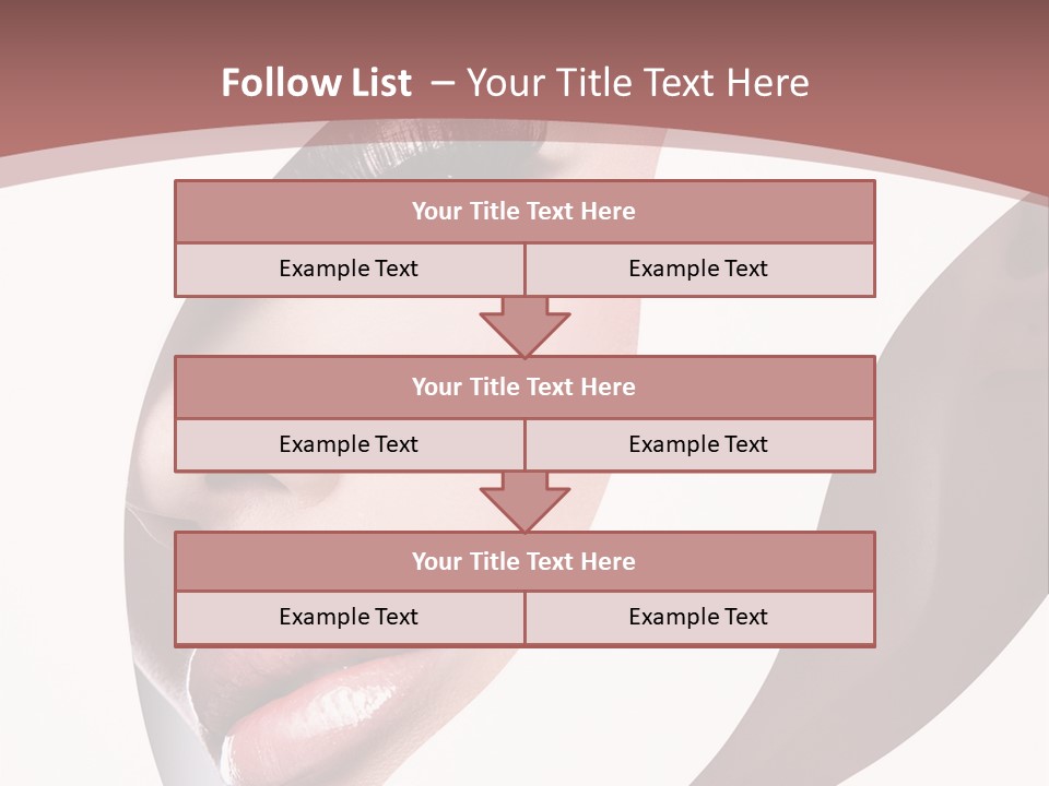 Look Eyes Lips PowerPoint Template