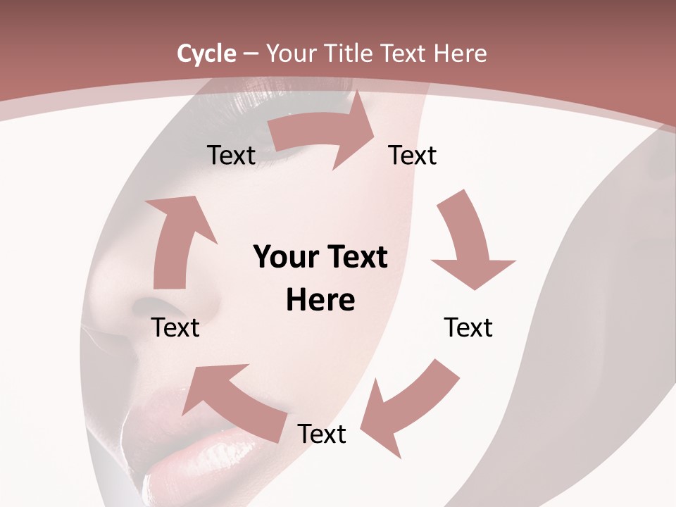 Look Eyes Lips PowerPoint Template