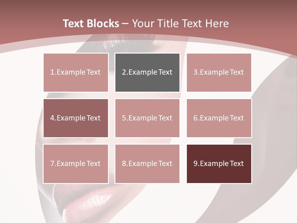 Look Eyes Lips PowerPoint Template