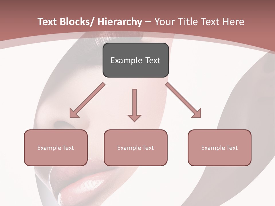 Look Eyes Lips PowerPoint Template