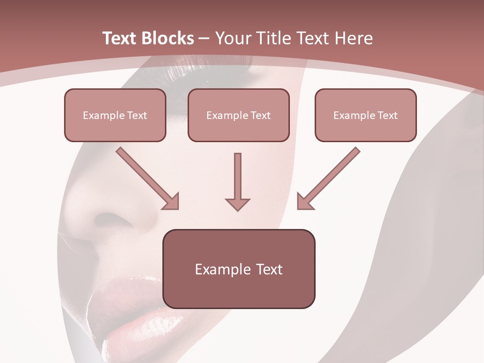 Look Eyes Lips PowerPoint Template
