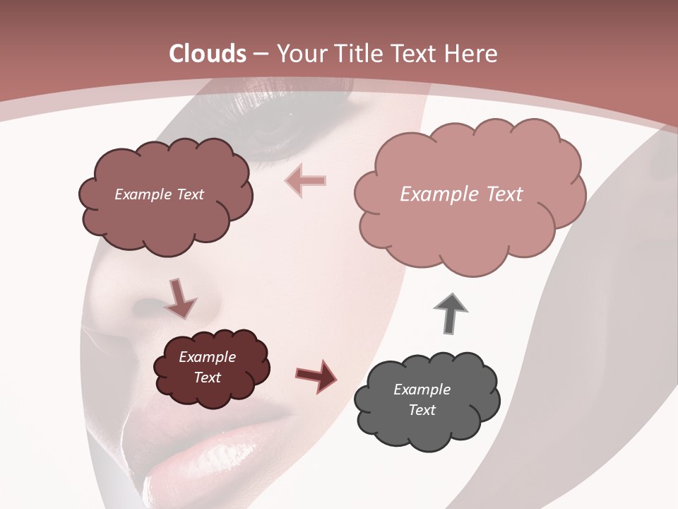 Look Eyes Lips PowerPoint Template