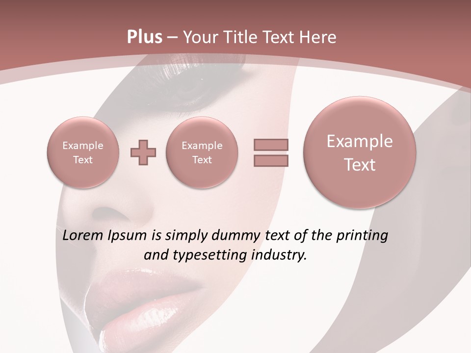 Look Eyes Lips PowerPoint Template