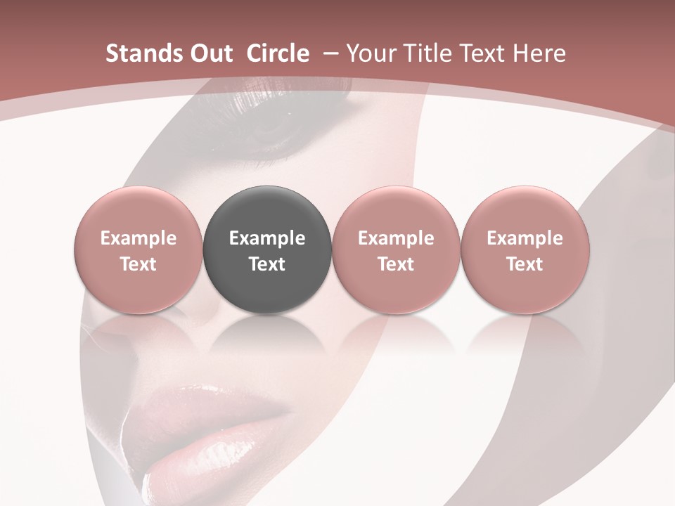 Look Eyes Lips PowerPoint Template