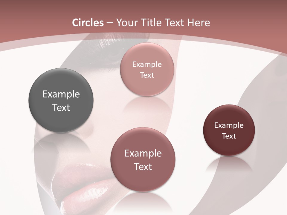 Look Eyes Lips PowerPoint Template