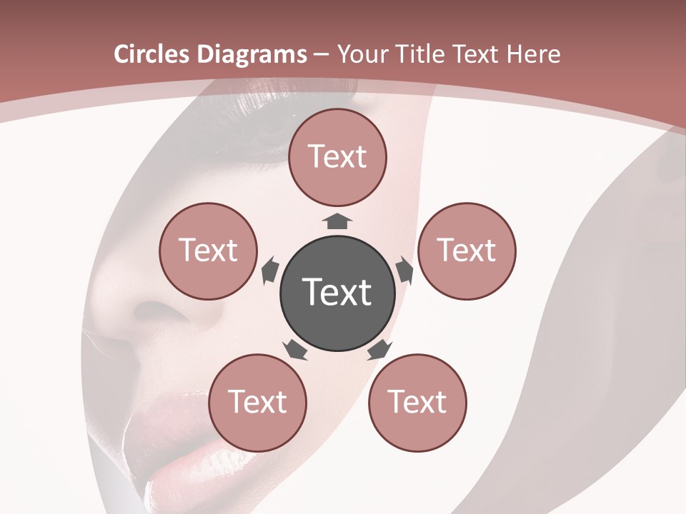 Look Eyes Lips PowerPoint Template