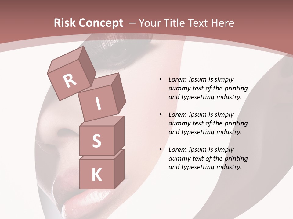 Look Eyes Lips PowerPoint Template