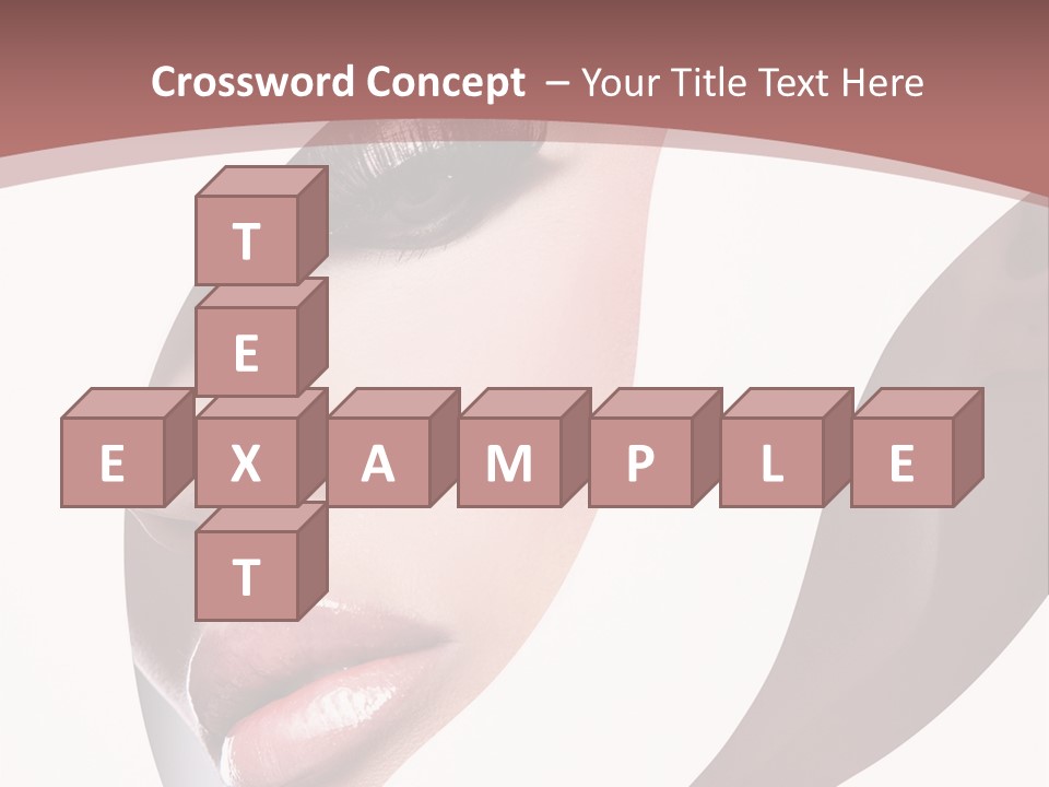 Look Eyes Lips PowerPoint Template