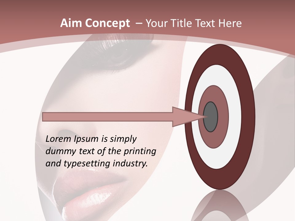 Look Eyes Lips PowerPoint Template