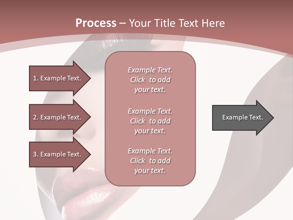 Look Eyes Lips PowerPoint Template