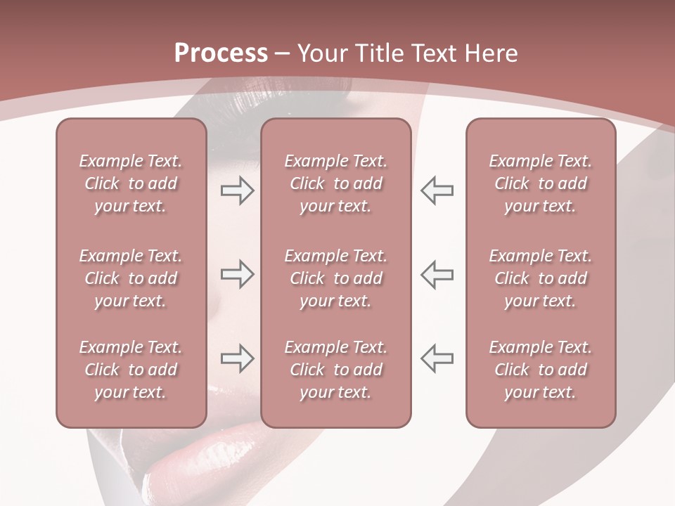 Look Eyes Lips PowerPoint Template