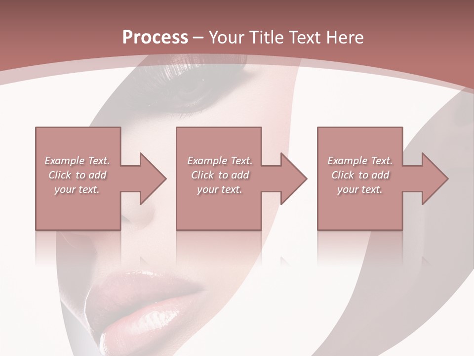 Look Eyes Lips PowerPoint Template