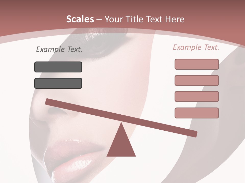 Look Eyes Lips PowerPoint Template
