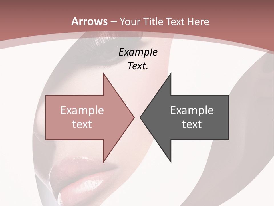 Look Eyes Lips PowerPoint Template