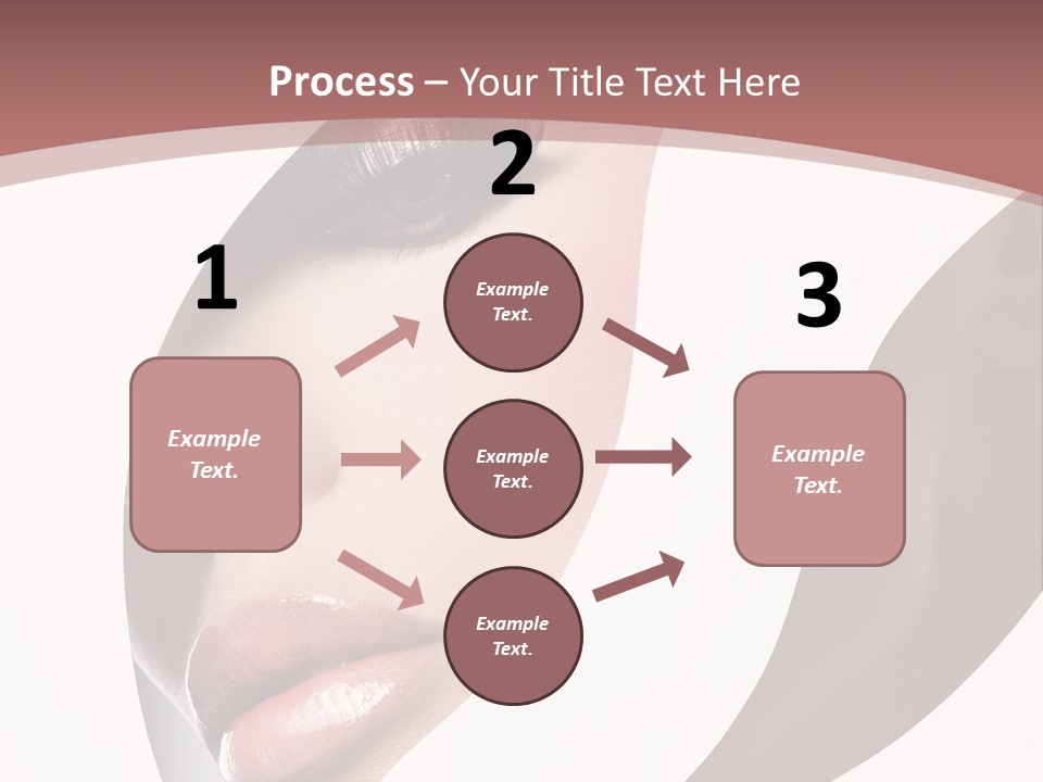 Look Eyes Lips PowerPoint Template