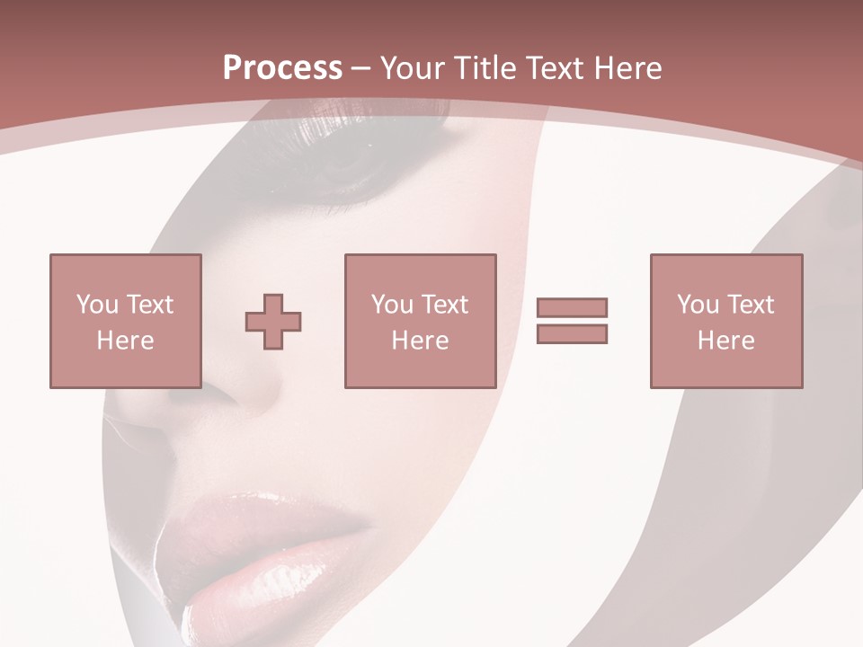 Look Eyes Lips PowerPoint Template