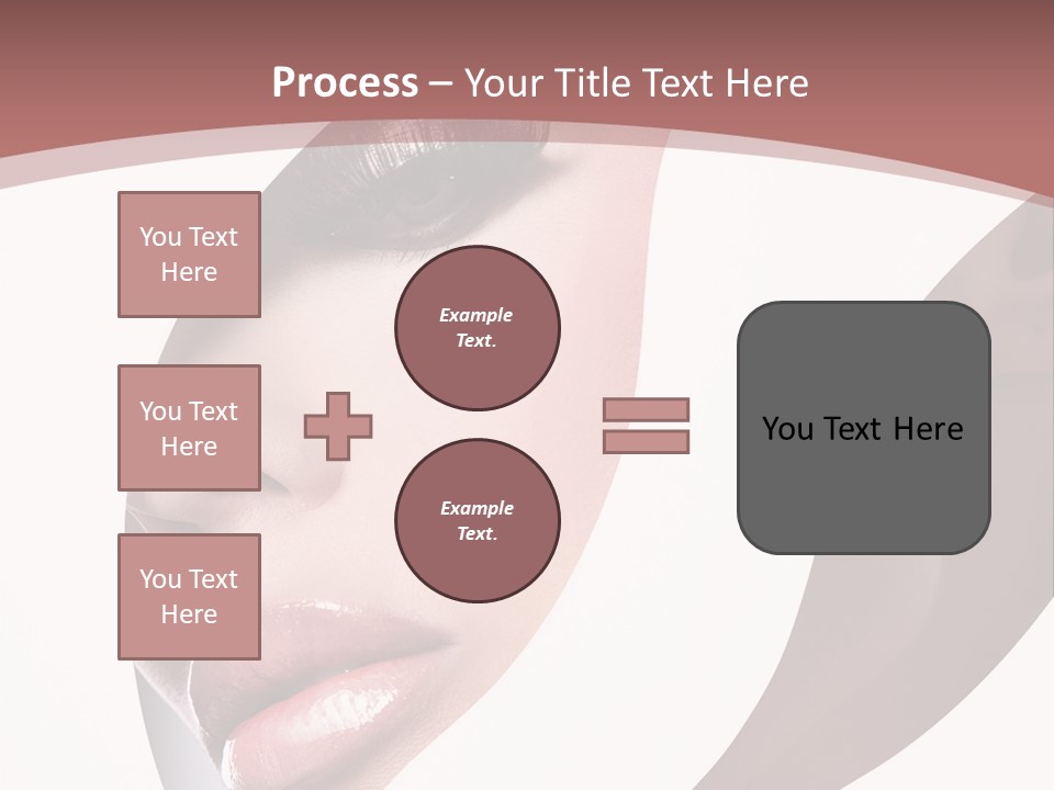 Look Eyes Lips PowerPoint Template