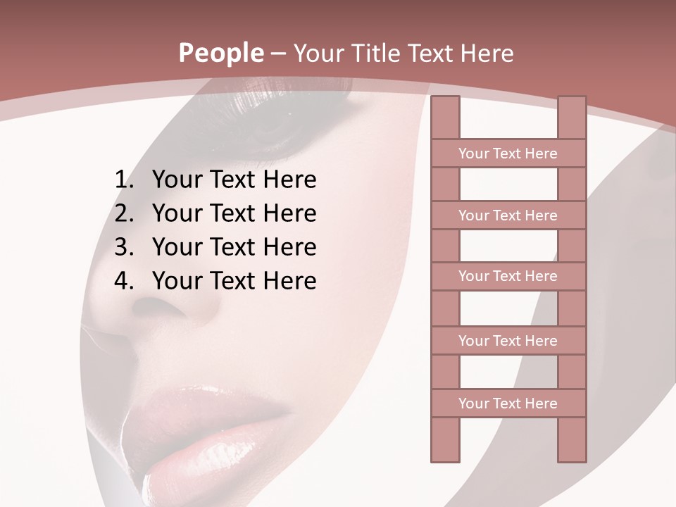 Look Eyes Lips PowerPoint Template