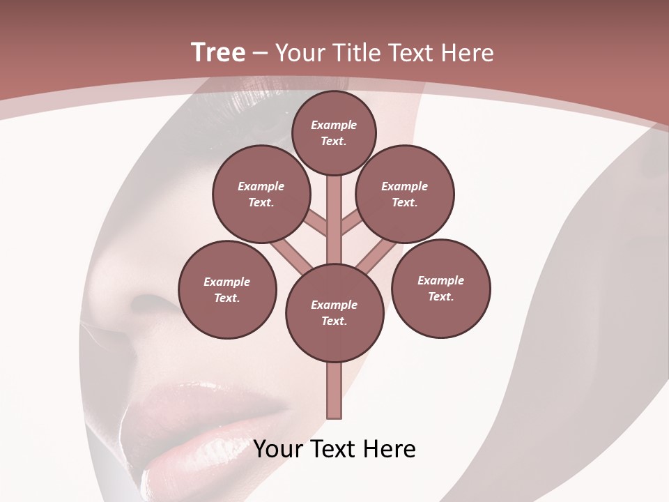 Look Eyes Lips PowerPoint Template