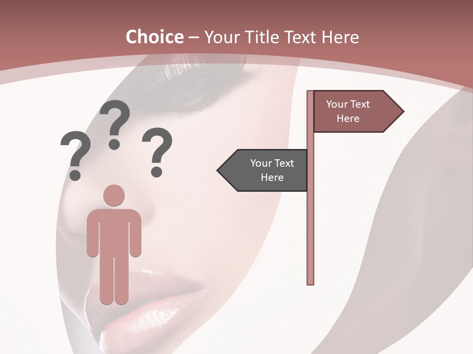 Look Eyes Lips PowerPoint Template