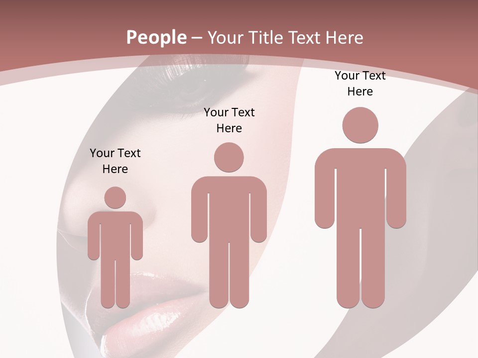 Look Eyes Lips PowerPoint Template