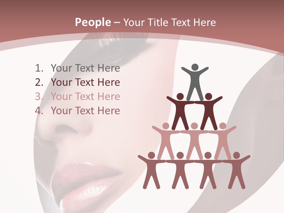 Look Eyes Lips PowerPoint Template