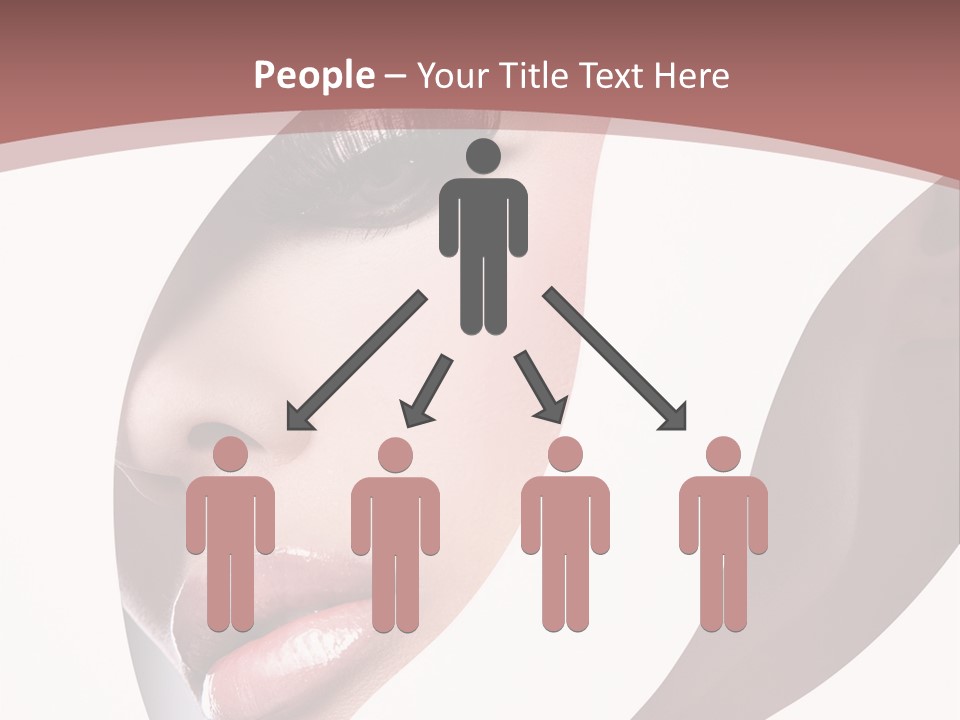 Look Eyes Lips PowerPoint Template