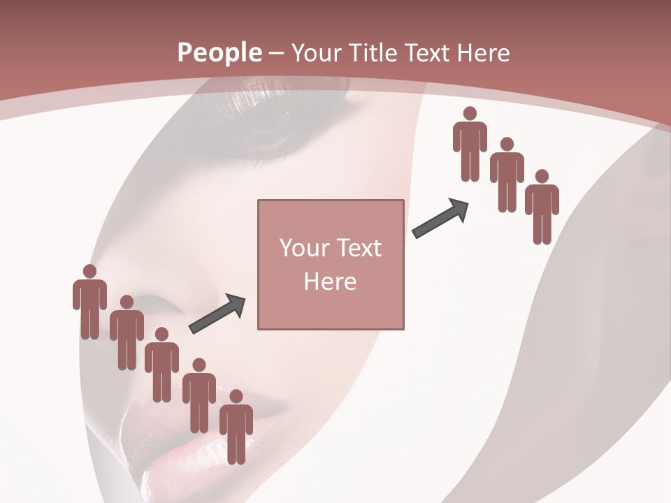 Look Eyes Lips PowerPoint Template