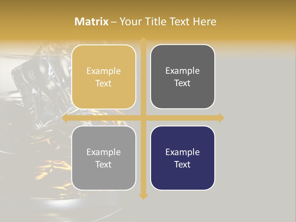 Cube Single Drink PowerPoint Template
