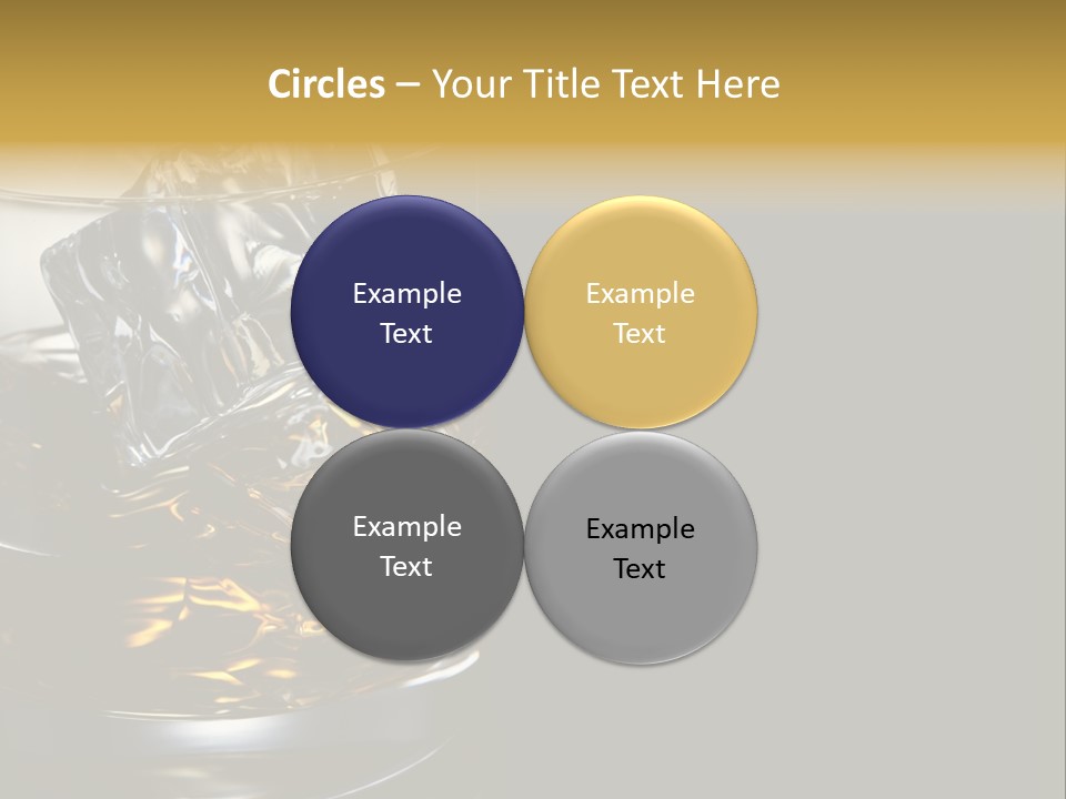 Cube Single Drink PowerPoint Template