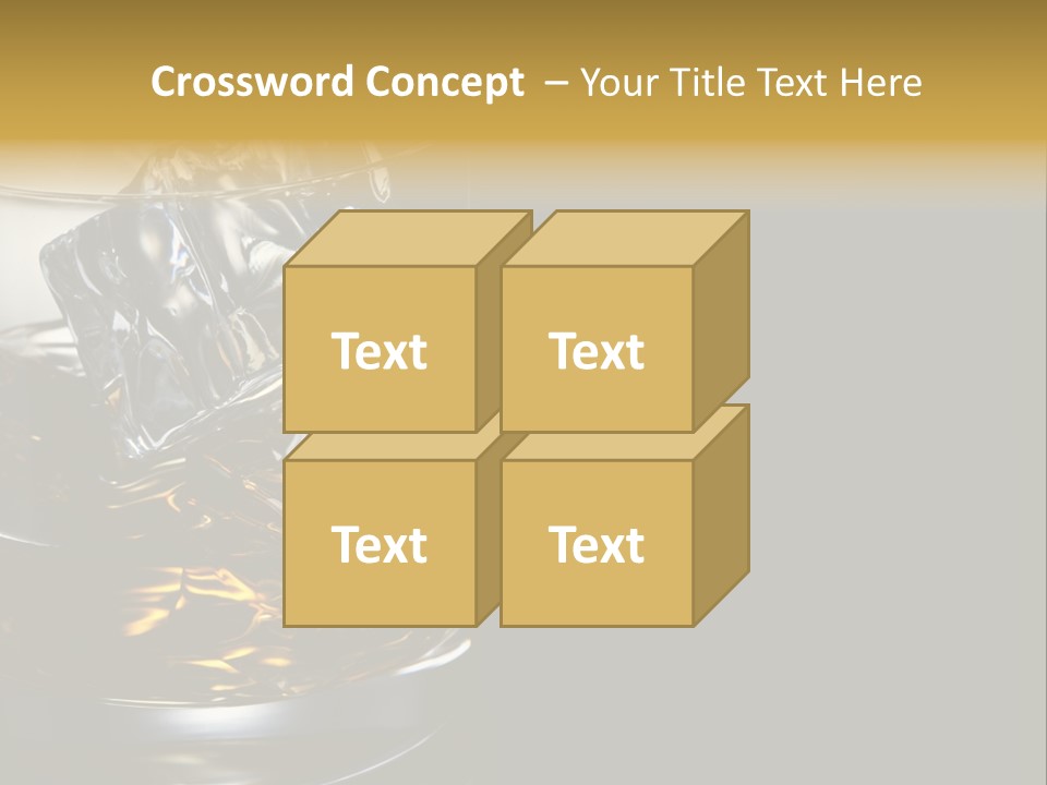 Cube Single Drink PowerPoint Template