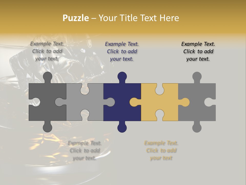 Cube Single Drink PowerPoint Template