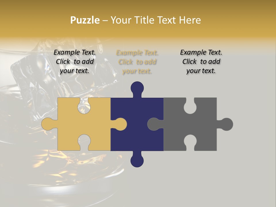 Cube Single Drink PowerPoint Template